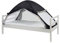 Deryan Bettzelt Pop Up - Moskitonetz Doppelbett - Moskitozelt Pop Up - Insektenschutz Bett - Faltbar und Leight - 200x90x110cm - Mückennetz Bett & Moskitonetz Reise Mit Tragetasche Schwarz