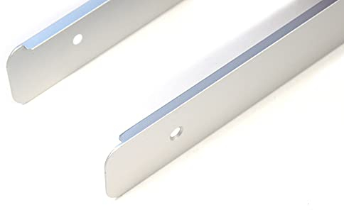 Baguette de finition R+L - Barre latérale - Plan de travail - En aluminium - 28 mm