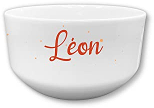Bol enfant personnalisable – Ajoutez le prénom | Cadeau original | 720mL | Plusieurs motifs | Céramique (Renard)