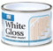 JKG WHITE GLOSS PAINT 180ml - For Wooden Banisters Stairs and Skirting Boards - Wood Metal & Concrete - Interior Indoor Exterior Outdoor - Topcoat Fade-Resistant Non-Drip Gloss Finish Paint