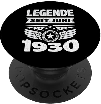 Juni 1930 Legende seit 94 Jahren Mann Frau Geburtstag PopSockets mit austauschbarem PopGrip