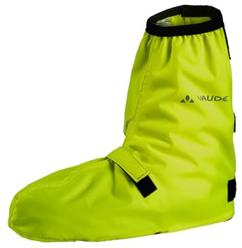 VAUDE Bike Gaiter Waterproof Bicycle Overshoes with Reflectors in Green, Rain Cover Gaiters for Cyclists, Adjustable Fastening, Includes Practical Storage Bag