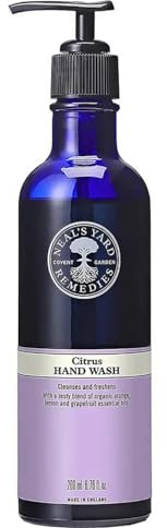 Neal’s Yard Remedies Citrus Hand Wash, Hand Soap with Orange, Lemon and Grapefruit Essential Oils, Vegan & Cruelty-Free, 200ml