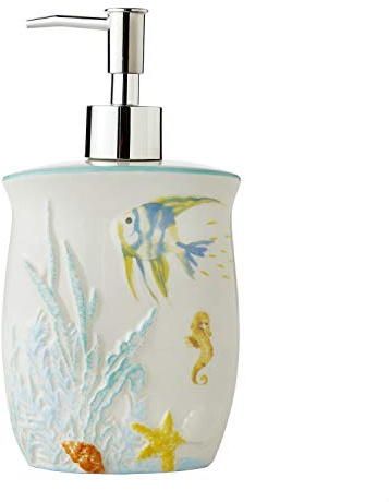 SKL Home Ocean Watercolor Soap Dispenser, Multi