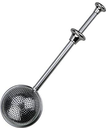 Powder Sugar Shaker Sifter Duster Baker's Dusting Wand Dispenser for Flour Spices Sugar Tea Strainer Steeper Tea Balls for Loose Tea