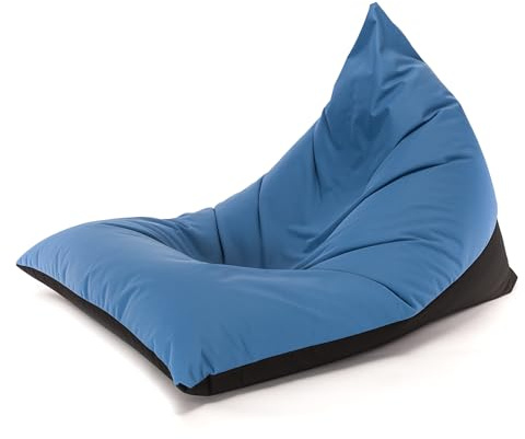 Ecopuf Lazy sittsäck golvkudde storlek M - vattentät polyester vattentät Oxford 600D inomhus och utomhus fåtölj säck med stoppning polystyren 150 x 100 cm