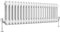 Heilmetz Traditional 2 Column Horizontal Radiator Double, 300 x 1010mm Central Heating Radiator Cast Iron Style 2 Column Radiators White