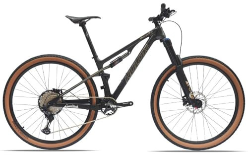 Kcolic Bicicleta Montaña Fibra Carbono 29 Pulgadas, Eje Tubo Descenso, Parte Trasera Blanda, NX-12 Velocidades C,29in/17in