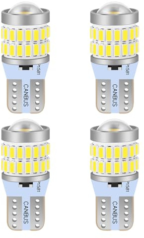 XELORD LED W5W T10 Ampoules 6000K Blanc Extrêmement Lumineux 194 168 2825 Pour Voiture Lampes de Lecture,Dôme,Coffre,Lampe de Plaque D'immatriculation 12V(4Pcs)