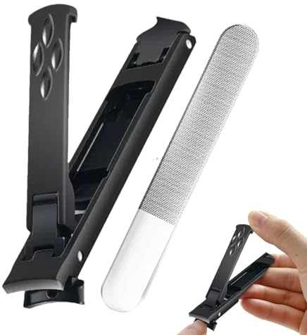 scyca Heavy Duty Nail Clippers, Thick Nail Clippers,Double Head Stainless Steel Nail Clippers with Large Opening - Thick Nail Clippers for Toenails Men Thick Nails