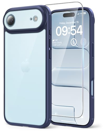 TAURI for iPhone Air Case, Matte Blue | 15FT Military-Grade Protection, Not-Yellowing Shockproof Anti-Scratch Slim Phone Cover