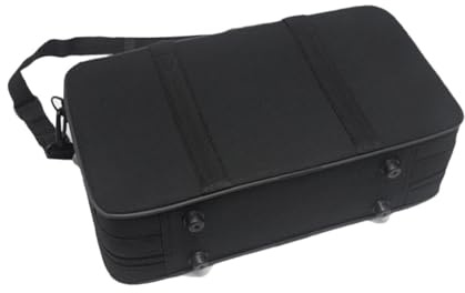 Milisten Bolsa de Transporte Portátil para Clarinete de Lona Negra Protección contra Impactos y Diseño Estilizado para Uso Cómodo en Viajes