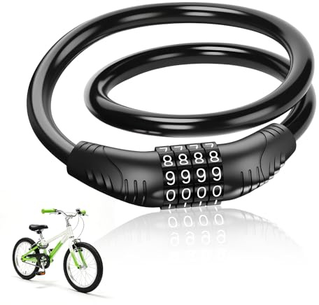 Antivol Velo Cadenas à Code 4 Chiffres De Trottinette électrique Bike Lock