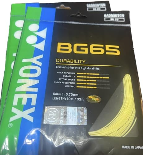 Yonex - BG 65 10Mts Badminton String, natural