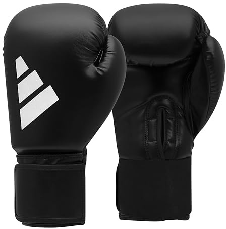 adidas Unisex Speed 50 Boxhandschuhe, schwarz/weiß, 14 oz EU