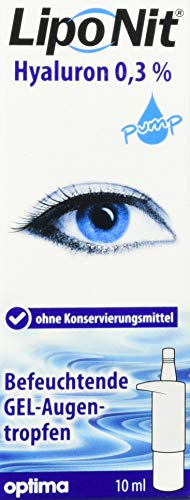 Liponit Augentropfen Gel pump 0,3% Hyaluron, 1er Pack(1 x 10 ml)