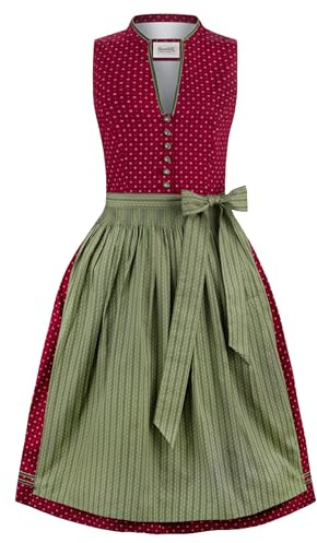 Stockerpoint Vestido tirolés Bella para Mujer, Burdeos, 36