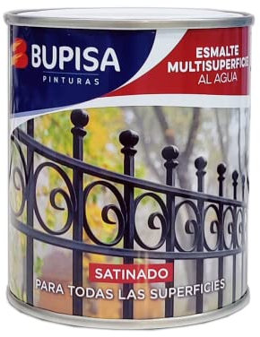 Bupisa Esmalte Multisuperficies Al Agua Satinado Colores 375 Ml (Verde Carruajes)