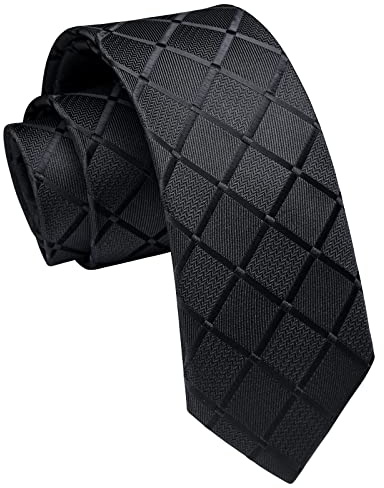 Enlision Cravate Homme Silm 6CM Cravate pour Hommes Mariage Business Fete Raye Plaid Paisley Soie Cravate