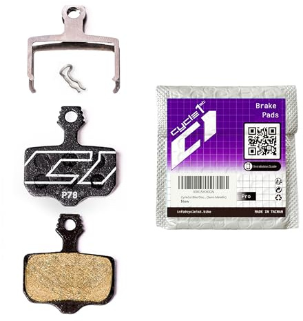 Cycle1st Bike Disc Brake Pads Compatible with SRAM 2-Piston Caliper: Level AXS Red/Force/Rival AVID Elixir 9 7 5 3 1 R CR-for Road/Gravel/MTB: P78 Semi-Metallic=1 Pair