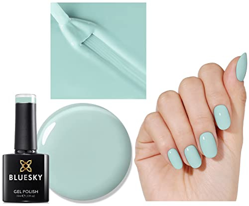 Bluesky Gel Nail Polish MINT GREEN MESS IT UP ! SPRING SUMMER 2023 SS2304 UV LED Soak Off 10ml (Requires Curing Under UV LED Lamp) From The Speak Your Truth In Spring Collection