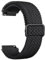 Amzpas für 20mm 22mm Armband Nylon Uhrenarmband mit Schnellverschluss Geeignet Sport Ersatzarmband 20mm 22mm für Damen Herren (22mm, Schwarz)