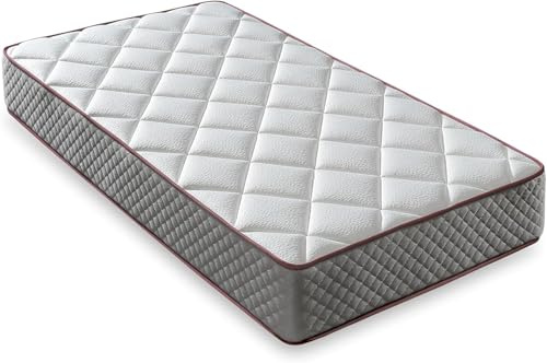LUXIABED Madrass 180 x 200 modell Elixir Säckade Fjädrar. Dubbla viskoelastiska ansikten: differentierade ansikten. Komfort + Medium Hårdhet. Hygienisk och Andningsbar. Individuell Färg Grå, Höjd 26