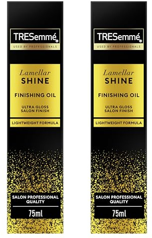 TRESemmé Aceite capilar Lamellar Shine tratamiento capilar ligero para un acabado ultrabrillante de peluquería con tecnología Lamellar patentada 75 ml pack de 2
