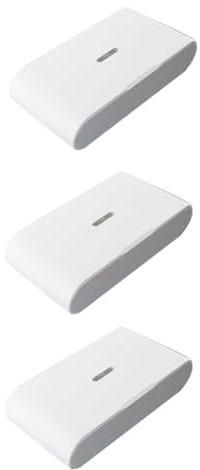 Yarryuter Detector de Rotura de Cristales por Vibración Inalámbrico de 3 Piezas de 433 MHz, Sensibilidad Ajustable, Compatible con para Sistemas de Alarma, Color