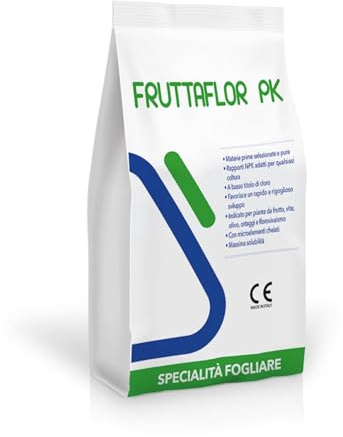 FruttafIor PK Concime Fogliare NPK 11-15-31 con Microelementi Chelati – Fertilizzante Professionale per Fruttiferi, Vite e Ortaggi per Migliorare Maturazione, Zuccheri e Qualità del Raccolto