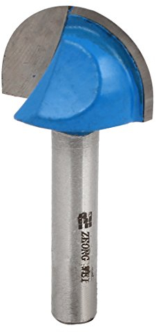 sourcing map Silber Ton Blau 1/10,2 cm X 7/20,3 cm Core Cove Box Router Bit für Woodworker de