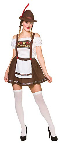 Wicked Costumes Bavarian Beer Maid Costume Womens – Oktoberfest Dirndl Fancy Dress German Festival Outfit - Large (UK 18-20)