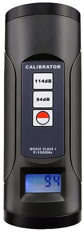 Calibratore di Livello Sonoro, Misuratore di Decibel a 94dB e 114dB, Dispositivo per la Misurazione Accurata del Rumore Audio, Rilevatore Sonoro per la Misurazione Precisa dei Decibel