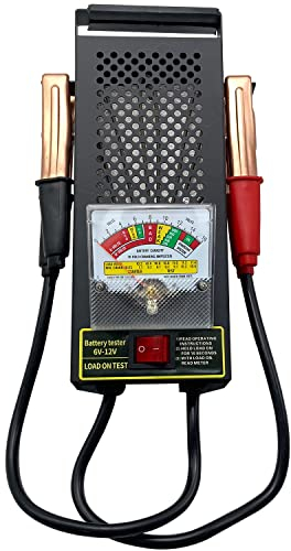 Kaiheng Battery Tester 100A Battery Load Tester, Car Battery Load Tester 6V/12V with Voltmeter and Alligator Clips