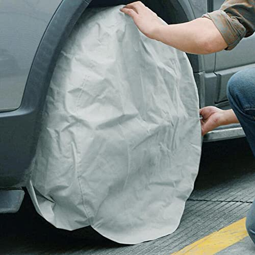 LSGGTIM Reifenabdeckung 18-22 Zoll, 4er Set Reifenschutzhülle Universal Reifen Abdeckungen Sonnenschutz Radschutz 420D Oxford Radschutzhülle für Auto SUV Wohnmobile, MFX22X-108L9X-65J679