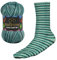 Wollbiene Socks Color Sockenwolle 100g 4-fädig Stricken und Häkeln 75% Schurwolle Farbverlaufswolle Strickwolle Socken (54 dunkelgrün grün)
