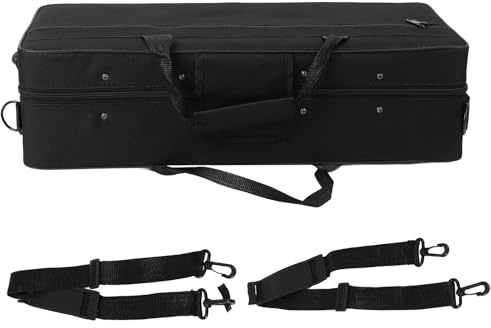 Bolsa para Trompeta, Estuche Duradero de Tela Oxford, Negro con Correa para el Hombro, Caja de Almacenamiento Portátil, Fácil de Transportar