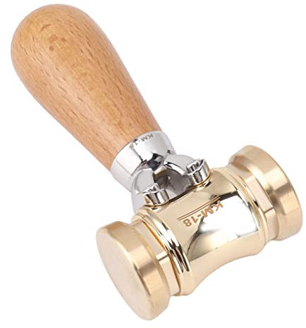 Martillo cincelador para carpintería, martillo de madera de haya, martillo de carpintero con cabeza de latón macizo intercambiable para suelos, manualidades