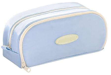 JUSKAQZYI Estuche Escolar Estuche de lápices de Gran Capacidad, Elegante, Organizador de papelería de Oficina, Sencillo, Resistente y Multifuncional for Adolescentes Cuero