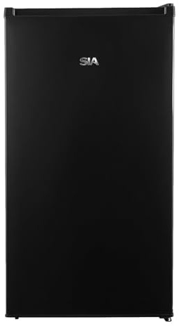 SIA SFR44BL 83L Black Freestanding Under Counter Fridge With Chiller 2 Glass Shelves, Interior Light, E Energy Rating, 2 Year Manufacturer Warranty