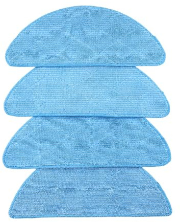 Paquete De 4/10 Almohadillas De Paño For Fregona, Compatibles Con Honiture, Robot Aspirador Q5, Trapos De Fregado De Repuesto Reutilizables En Seco Y Húmedo For Limpieza De Pisos(4PCS)
