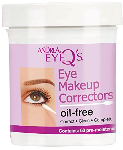 Andrea Eyeq's Oil-free Eye Make-up Correctors Pre-moistened Swabs, 50 Count