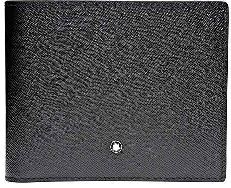 Montblanc Sartorial Geldbeutel Wallet 6cc Münzbörse, Schwarz