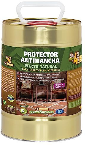 MONESTIR - Cottobello Protector Antimancha Efecto Natural, Suelos Terracotta y Barro - 5 Litros