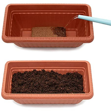 gormyel Briques de Coco pour Plantes | Substrat Extensible en Fibre de Coco pour Plantes,Terreau de rempotage de Briques de Coco de Noix de Coco compressées pour Plantes, légumes, Fleurs, Herbes