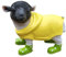 Fachhandel Plus Deko-Figur Lamm mit Mantel und grüne Gummistiefel lustige Tierfigur Schaf Gartendeko