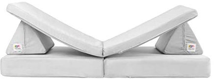 KID Republic - Multifunktionales Spielsofa für Kinder - Verwandle deinen Raum in ein Abenteuer. Spielsofa, robustes Schaumstoff modulares Design für gemütliche Spiel (Grey)