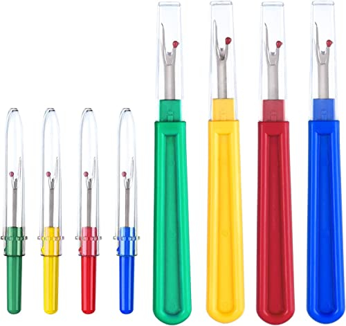 YSTrillion Nahtauftrenner,8 Stück GroßKlein Nahtauftrenner,Fadenentferner,Nähen Nahttrenner Kit,Maschenentferner,Nahttrenner Auftrenner für Nähen Handwerk