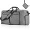 Vomgomfom 85L Reisetasche mit Schuhfach, Große Falttasche für Camping, Reisen, Fitness, Grau