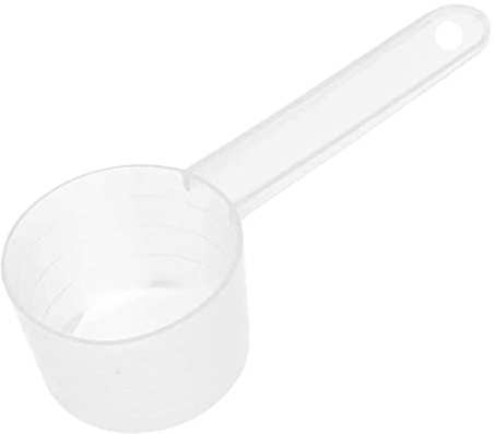 KLOP256 Cucchiaio dosatore 50 ml, 25 g, trasparente con scala 10 ml, 20 ml, 30 ml, 40 ml, 50 ml (trasparente)